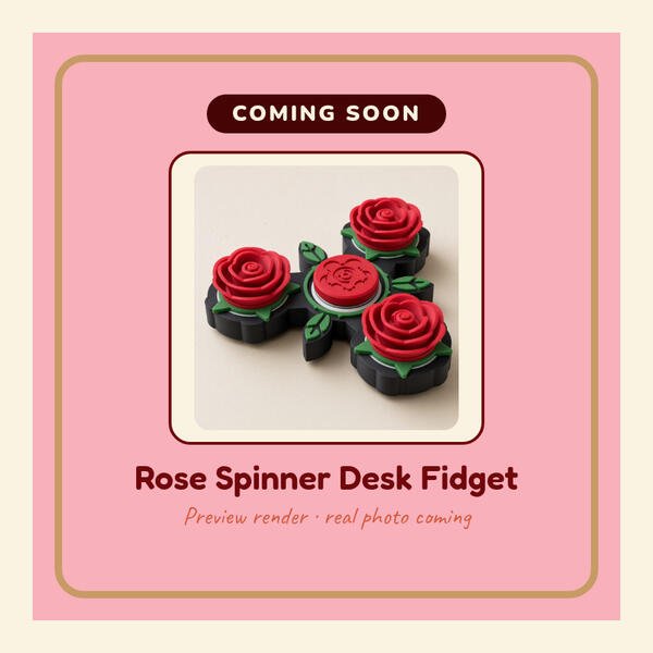 Rose Spinner Desk Fidget Preview render: Rose Spinner Desk Fidget