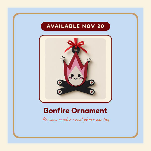 Bonfire Ornament Preview render: Bonfire Ornament