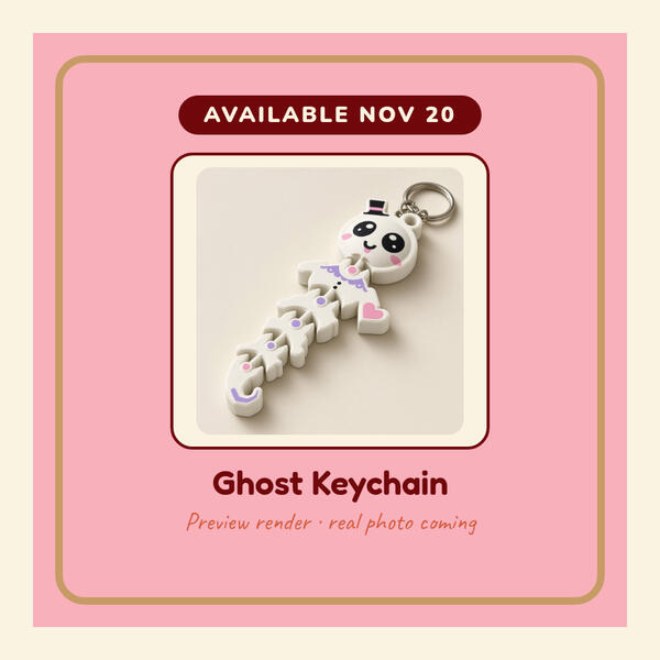 Ghost Keychain Preview render: Ghost Keychain